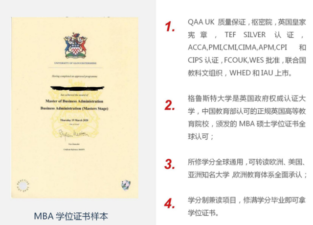 英国格鲁斯特大学工商管理硕士（MBA）招生简章