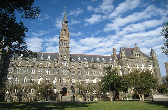 2017-2022年美国乔治敦大学QS世界排名