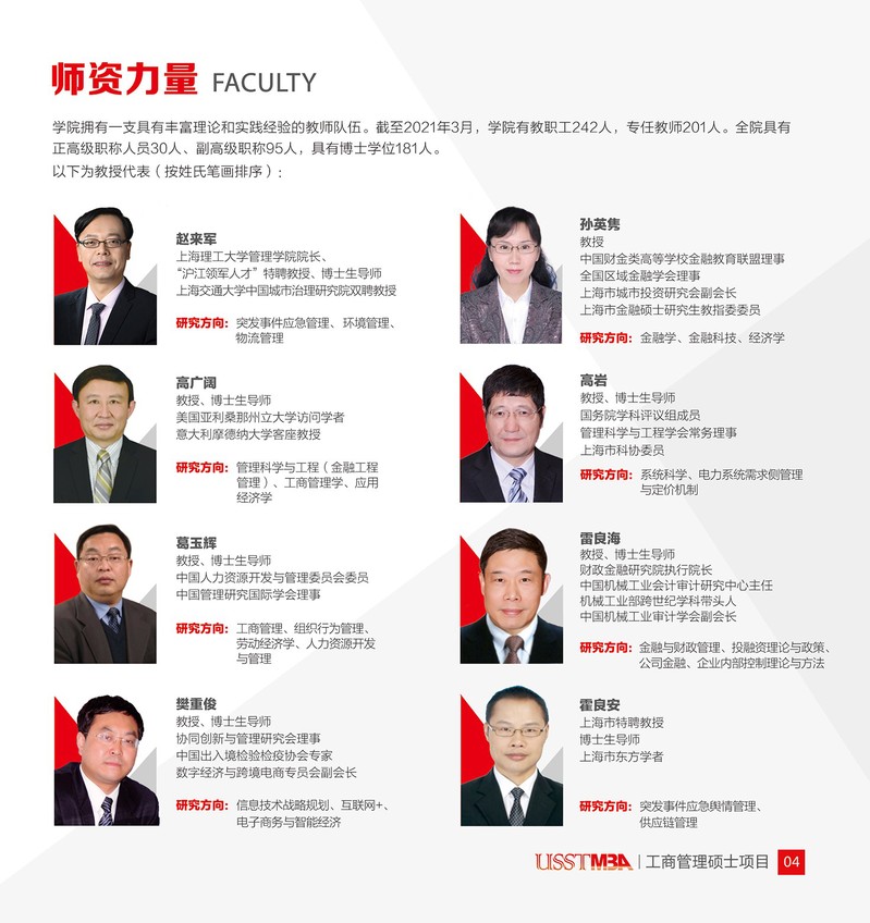 上海理工大学2022年工商管理硕士（MBA）招生简章