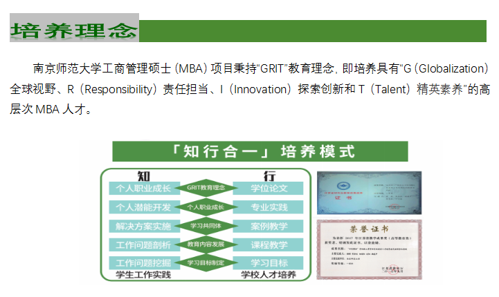 南京师范大学2022年工商管理硕士（MBA）招生简章