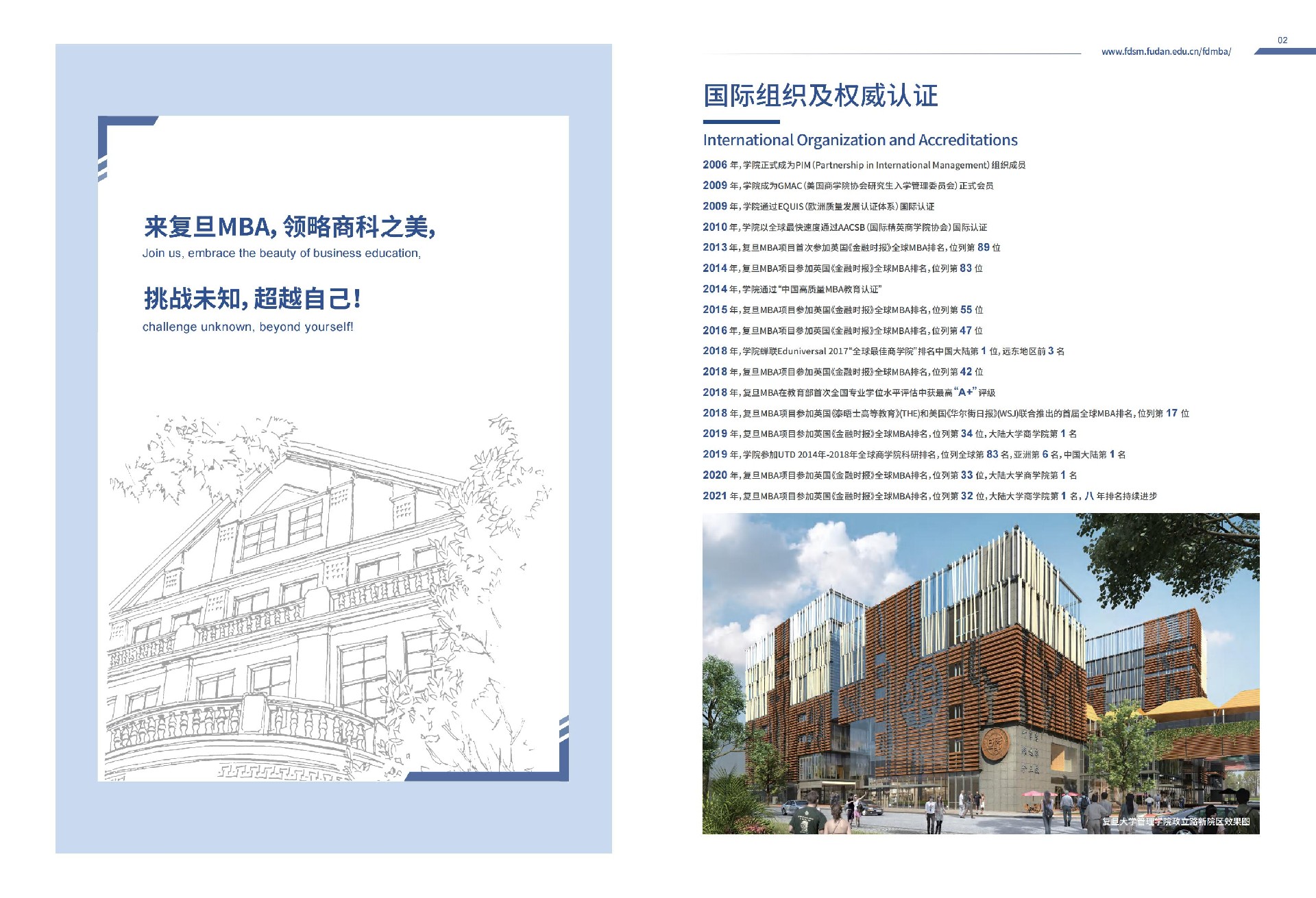 复旦大学管理学院2022年工商管理硕士（MBA）招生简章