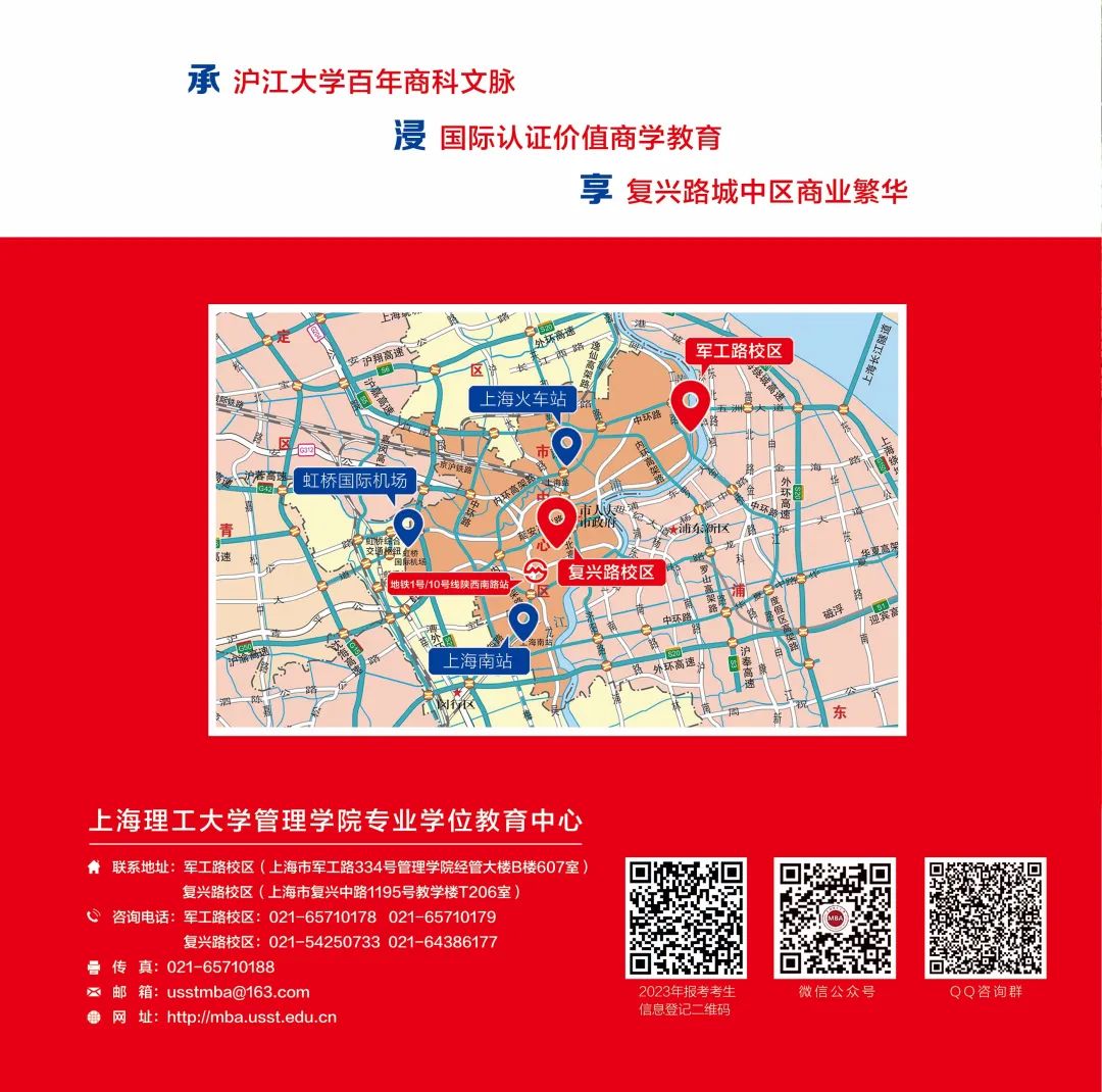 上海理工大学工商管理硕士（MBA）2023年招生简章