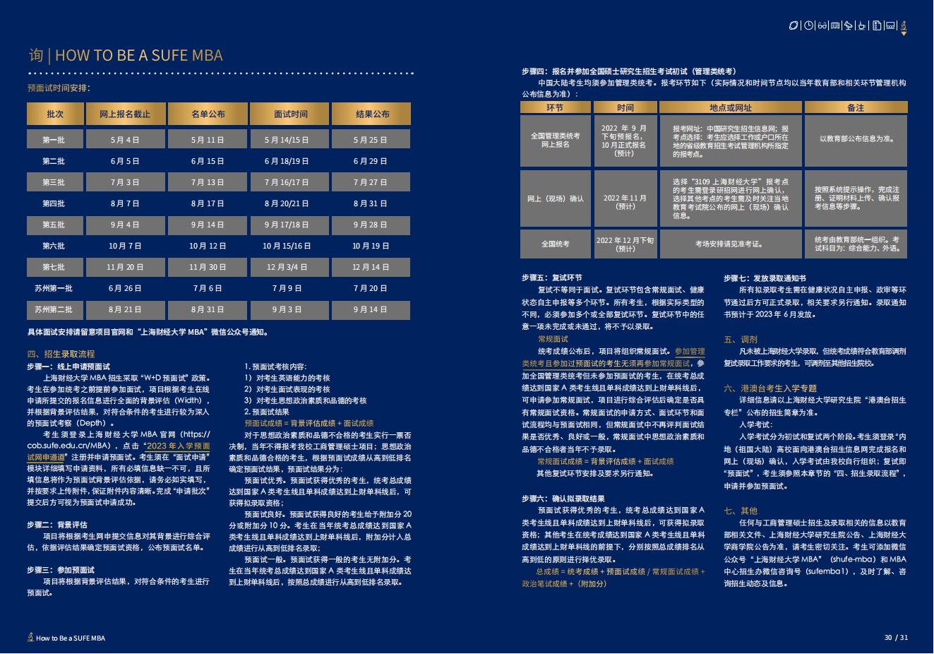 上海财经大学2023年工商管理硕士（MBA）招生简章